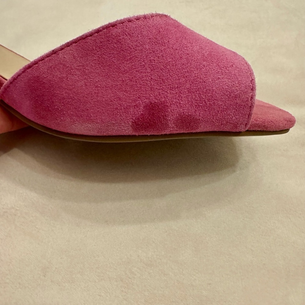 New! Seychelles Hazel Fuchsia and Red Suede Leather Ankle Strap Heels, sz 8 - Picture 7 of 14
